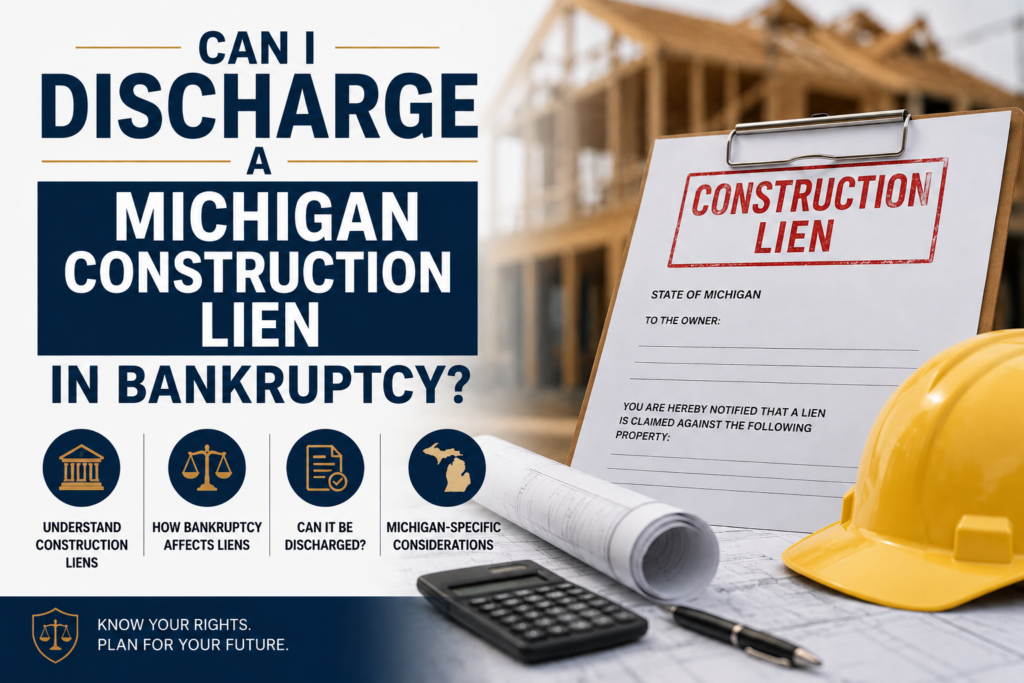 Can I Discharge a Michigan Contruction Lien in Bankruptcy