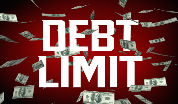 Debt Limit with cash falling from sky