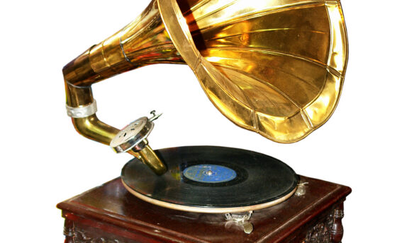 Antique record player