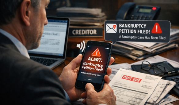 Creditor receiving both electronic and mailed notice of Bankruptcy case filing