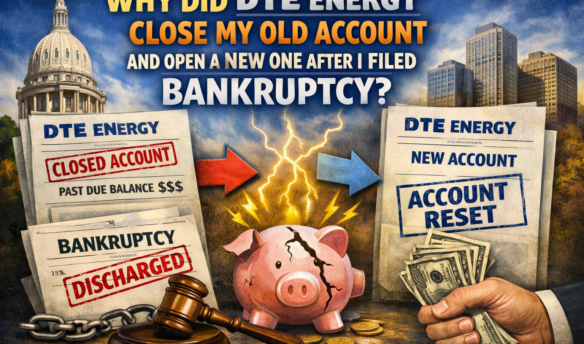 DTE Energy Closed My Old Account and Open a New One After I Filed Bankruptcy