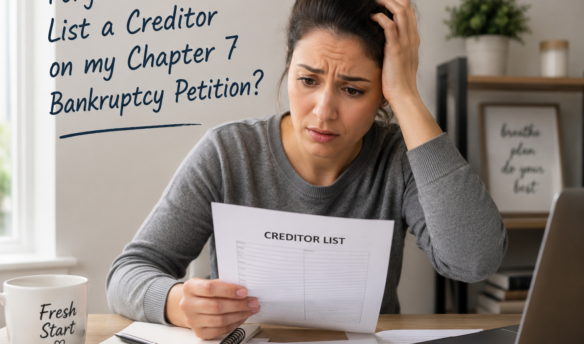 Forgot to List a Creditor on my Chapter 7 Bankruptcy Petition?