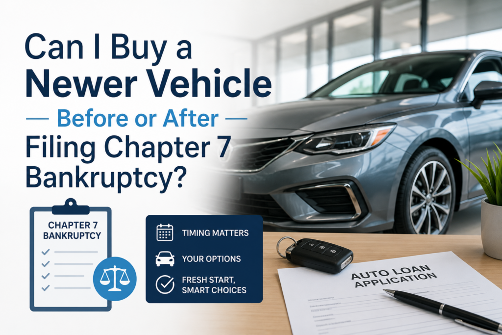 Can I buy a vehicle before or after I file Bankruptcy?