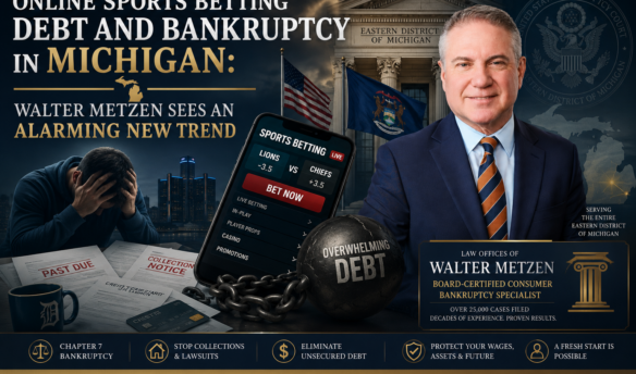 Online Sports Betting Debt and Bankruptcy in Michigan
