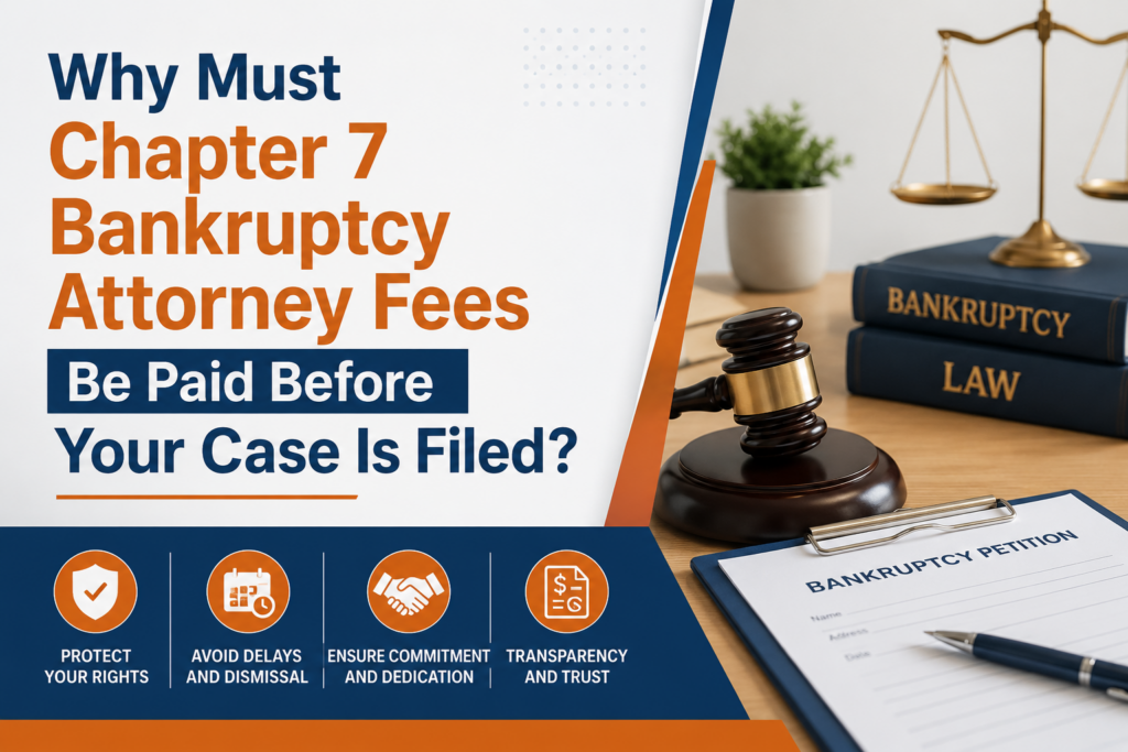 Why Must Chapter 7 Bankruptcy Attorney Fees Be Paid Before Your Case Is Filed?