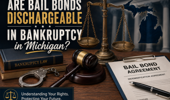Are bail bonds dischargeable in bankruptcy in Michigan?