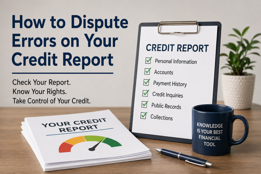 How to dispute errors on your credit report with a checklist for reviewing credit report information